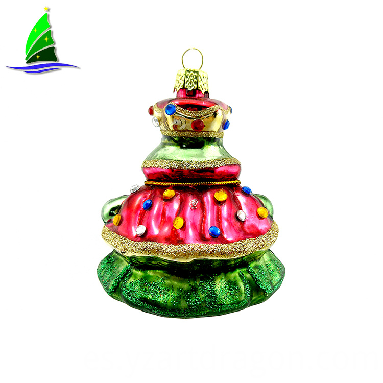 Colgante de cristal rana reina decoracion Hanging Glass Frog Queen decoration